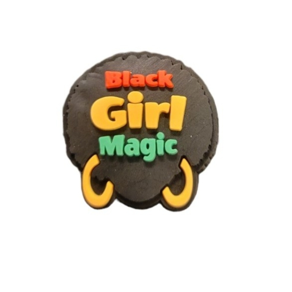 NEW Black Girl Magic Croc Charm